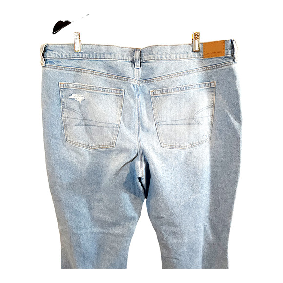 American Eagle Stretch Low-Rise Light Wash '90s Skinny Kick Jeans Women's 20 NWT - Picture 4 of 5